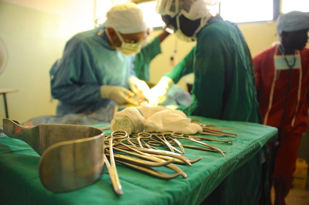 Dr. Tom performing surgery in the Nuba Mountains 