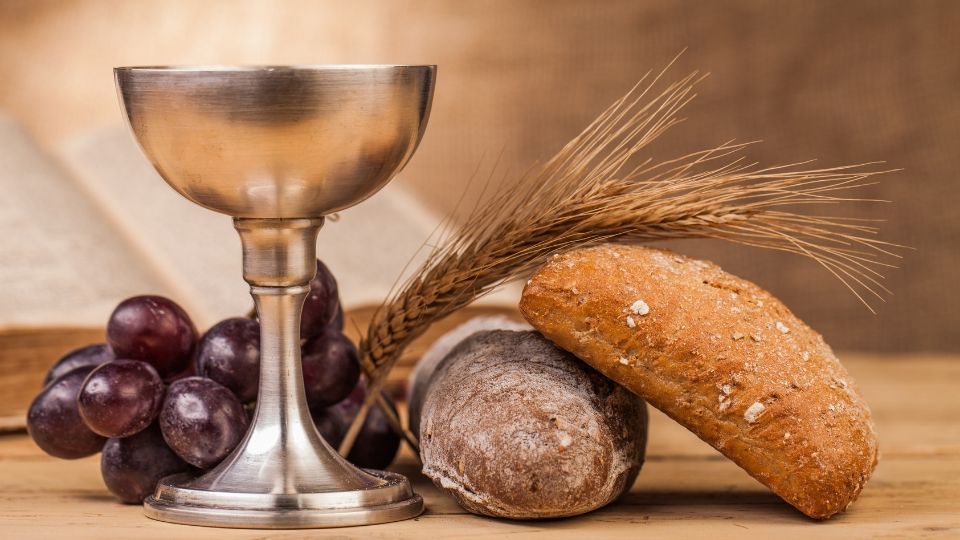 Eucharist bread and wine