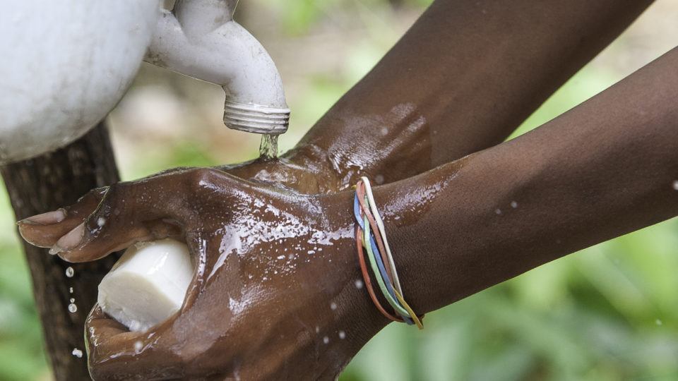 Washing hands