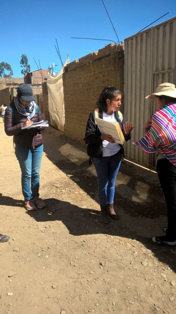 Observing a consejeria alongside Rosario M. a Community health Agent Leader