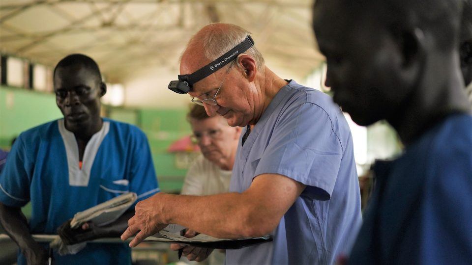 dr jim peck in sudan hospital