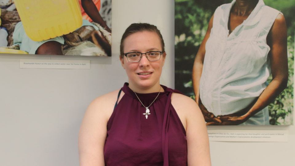 Headshot of international volunteer, Abigail