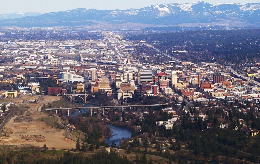 Downtown Spokane WA. Mandi calls Spokane home