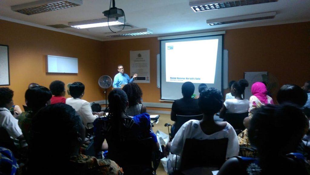 Joseph Sclafani presenting in Malawi 