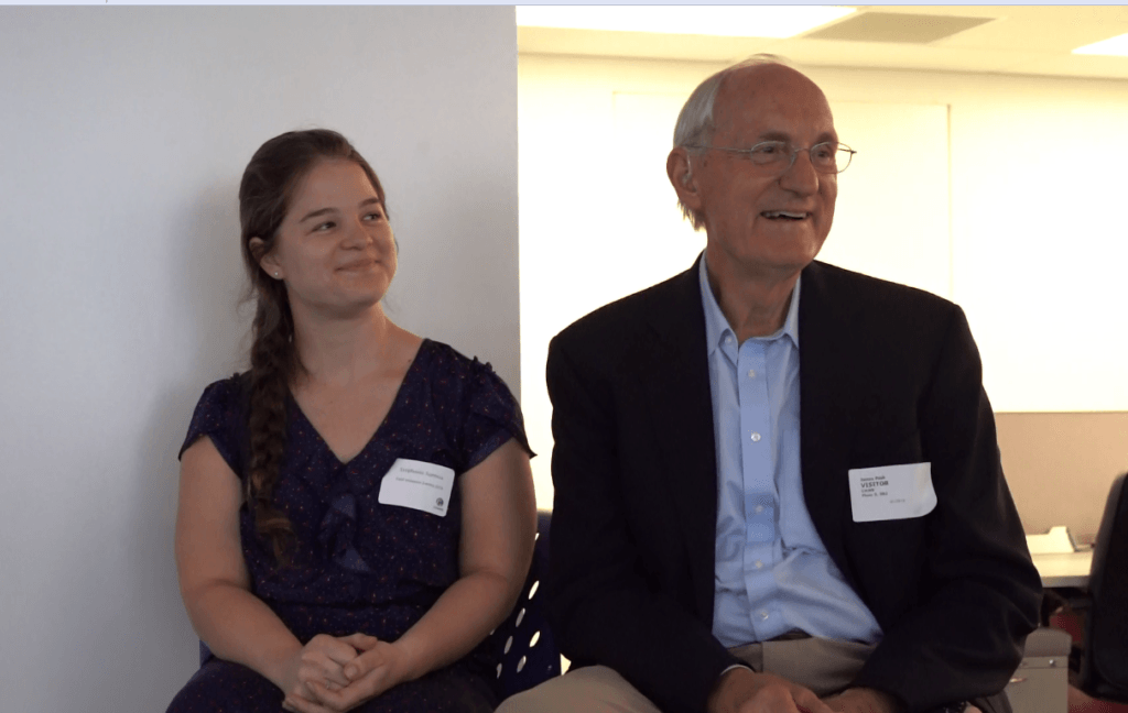 Dr. James Peck and Stephanie Summa are former CMMB volunteers. Here they participate in a panel discussion for new volunteers