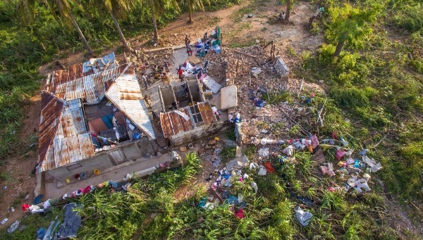 destroyed home from hurricane dorian in the bahamas