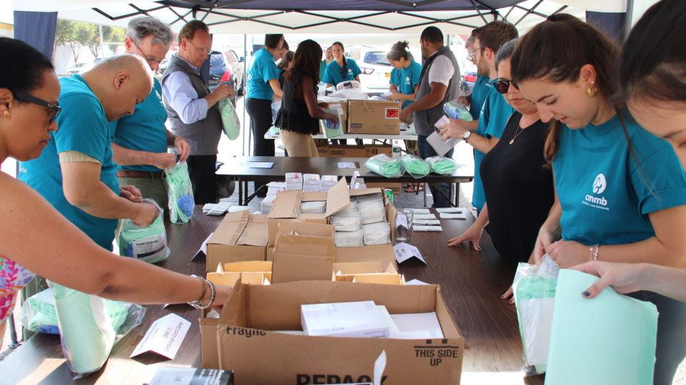 team in kit assembly line