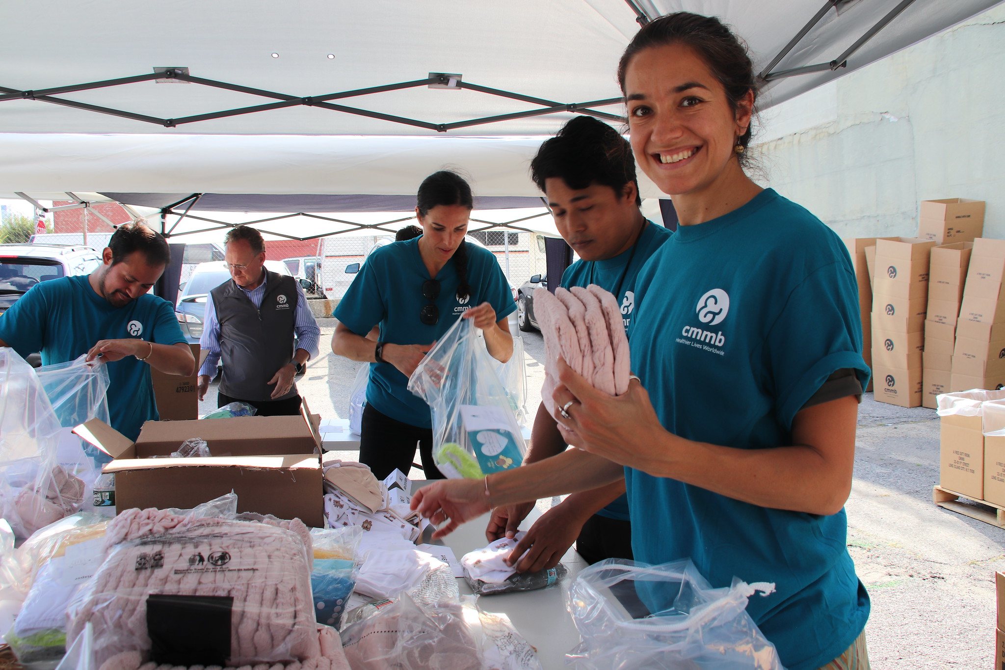 team in kit assembly line 