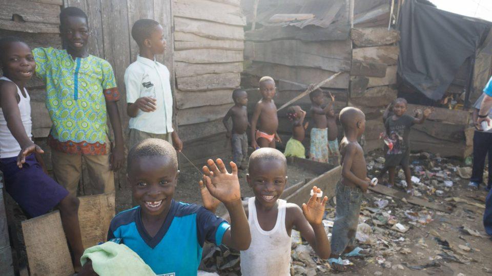 children in village in nigeria