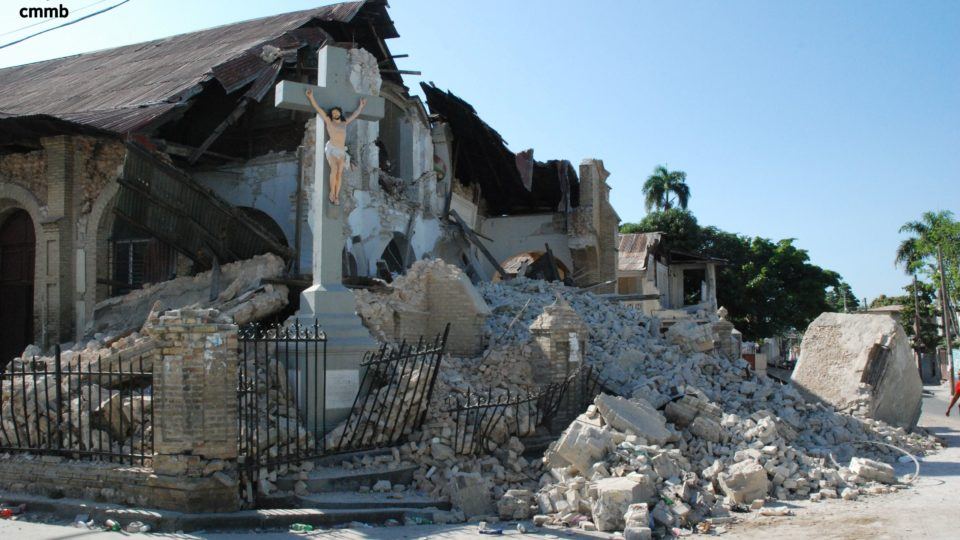 church standing after earthquake