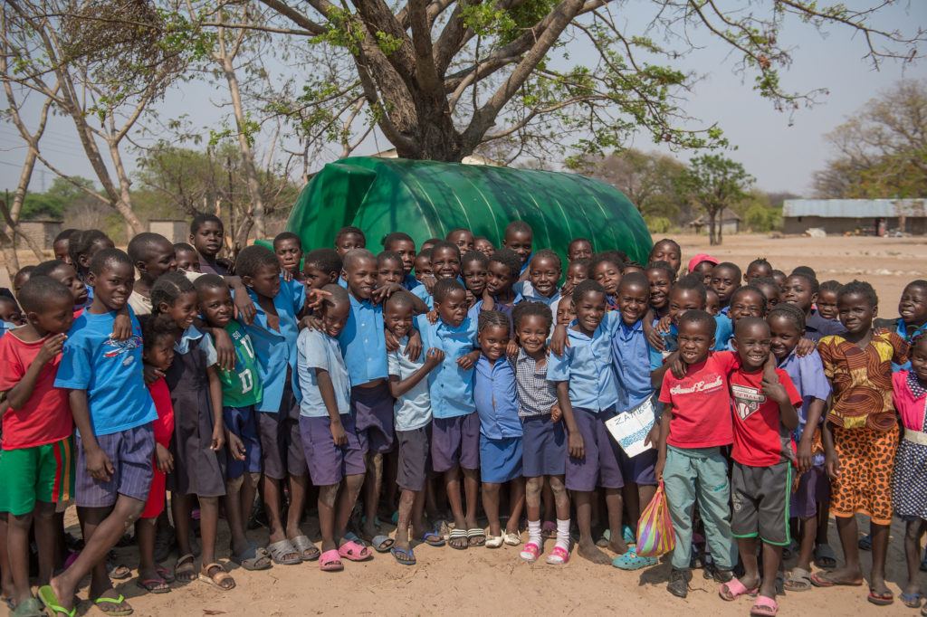 village children in Mwandi