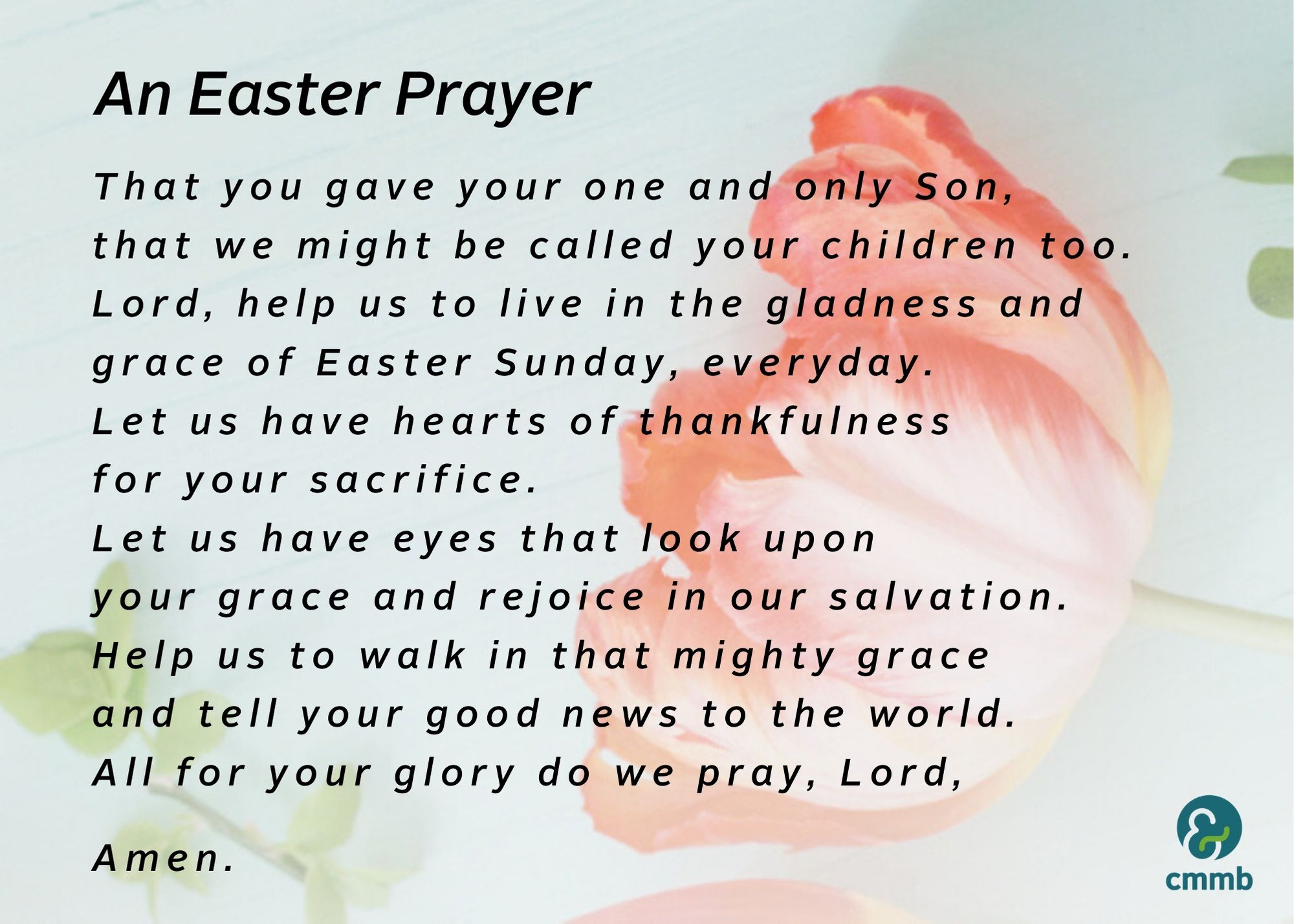 Your Easter Prayer Card - CMMB