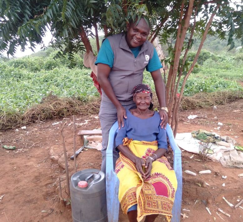 Joseph with Grandma Grace in Kenya