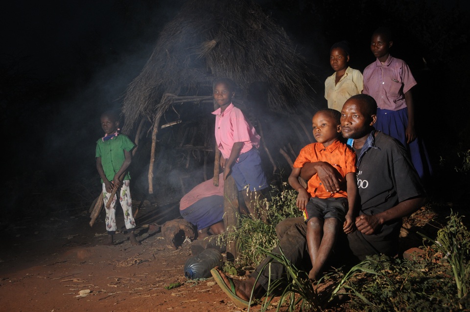Masila Kakuti and His Family in Kakuyu Village in Kenya 2020