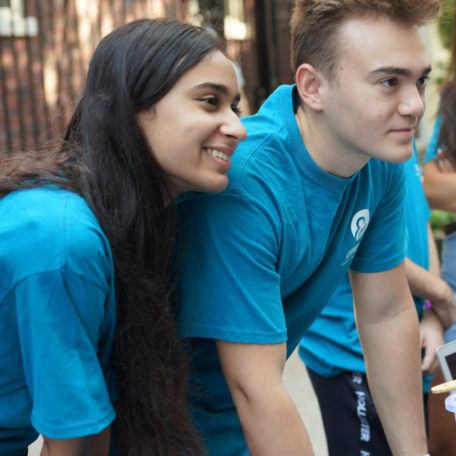 Priya at Hunter College Student Group Fair in September 2019