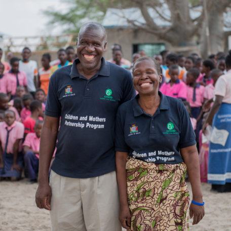 Community health care workers at a primary school in Mwandi, Zambia in October 2019.