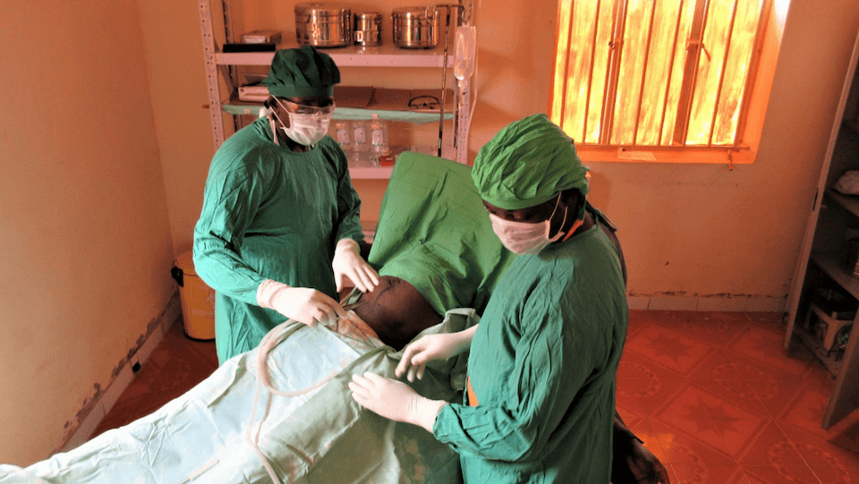 The operating room at St. Therese Hospital in South Sudan 