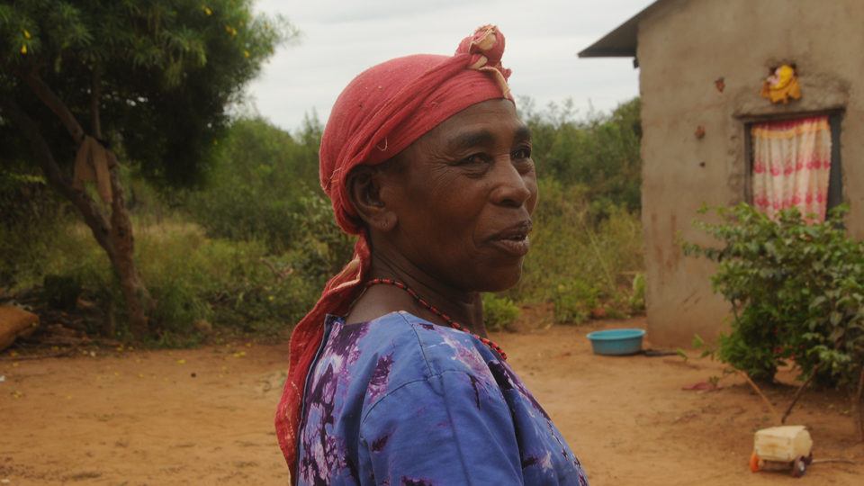 Velentina is a survior of cervical cancer thanks to an early screening after a visit to her home from a CMMB community health volunteer in Kitui South, Kenya.