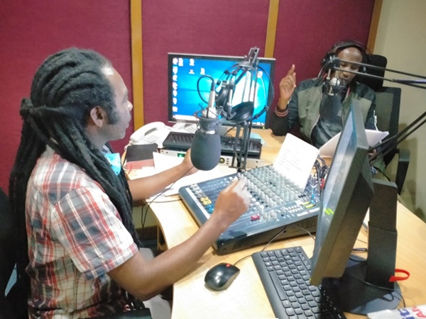 A radio broadcast about COVID-19 messaging from CMMB Kenya team in 2021.