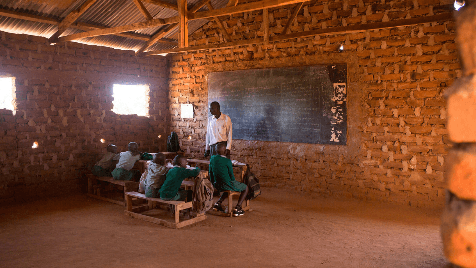 a small classroom in Mutomo Kenya