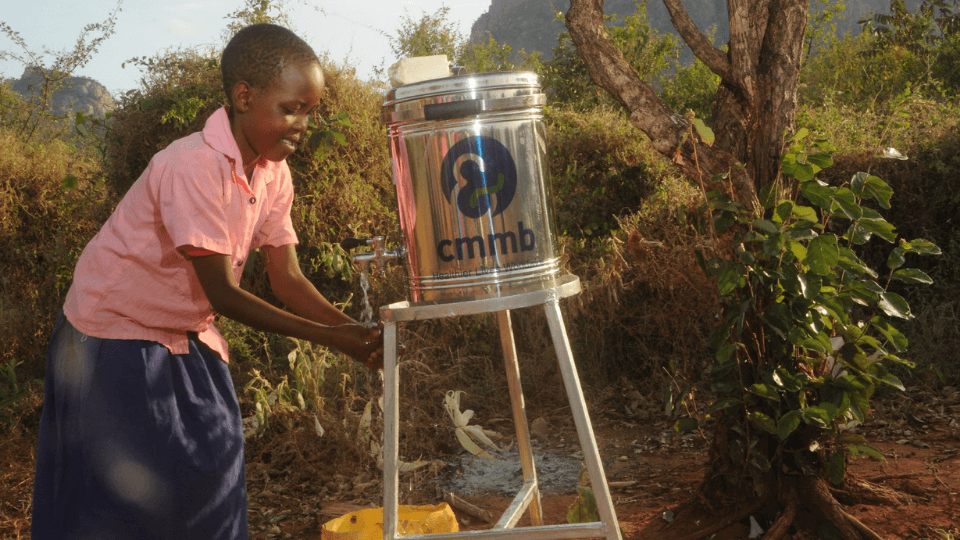 water sanitation point in Kenya