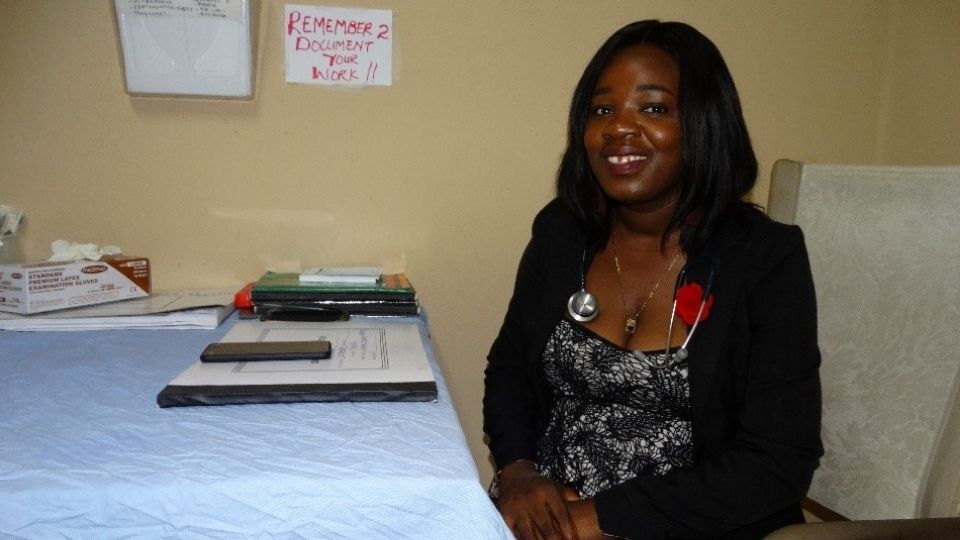 Mrs. Namatama Siyemento, the Medical Licenceate at the Mwandi Mission hospital.
