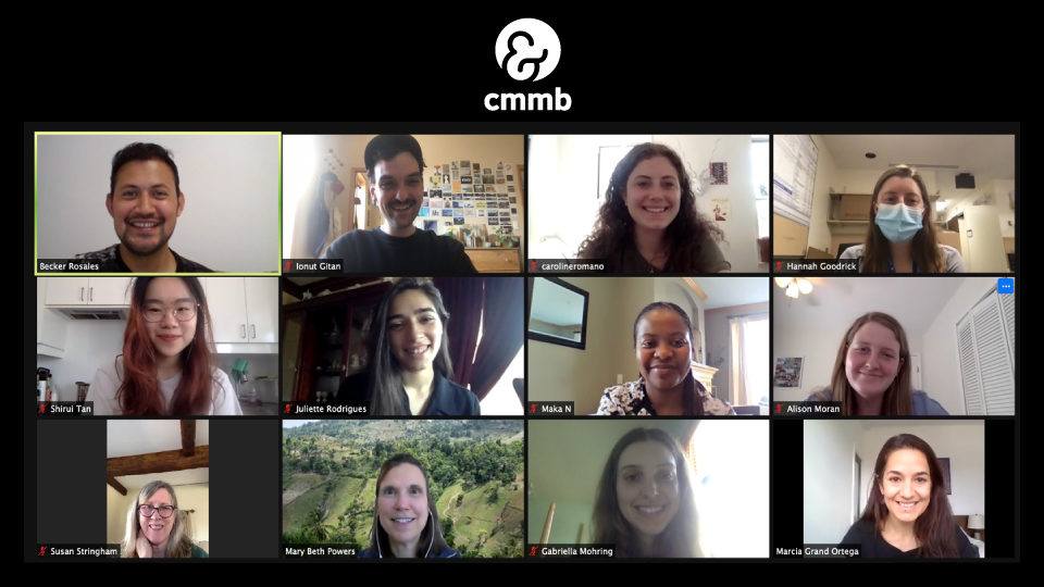 CMMB’s spring 2021 interns and volunteers had the opportunity to meet up virtually with Mary Beth Powers.