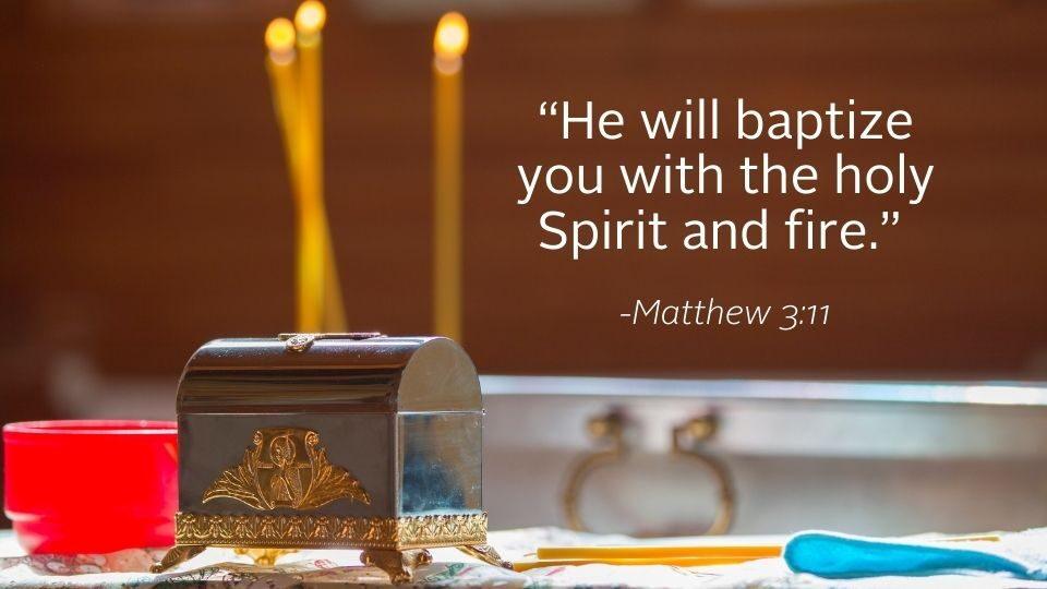 sacraments with gospel quote