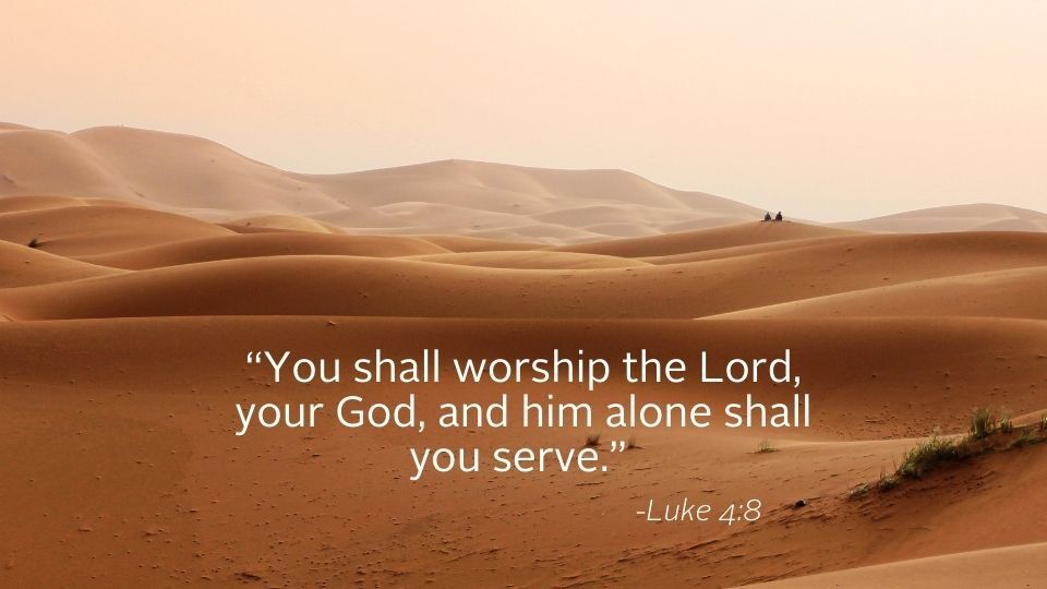 desert image with gospel quote overlay