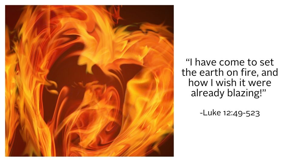 Weekly reflection image featuring quote from the Gospel