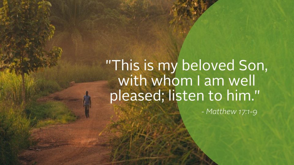 Weekly Reflection graphic featuring quote from the Bible. Today's Gospel what Jesus promised_Mar2023