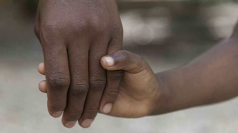 Holding hands for world humanitarian day