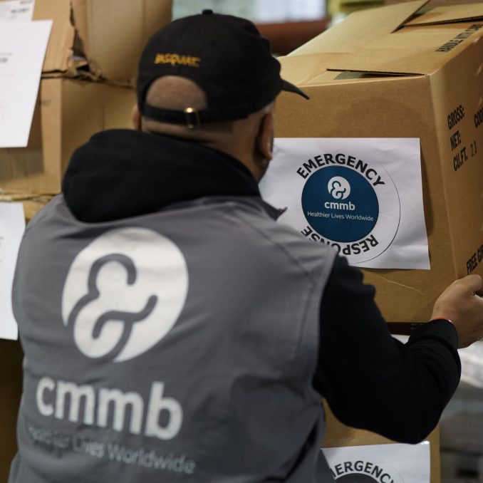Emergency medical shipments prepared from CMMB distribution center. CMMB supports partners responding to emergencies around the world, including the hostility in Gaza.