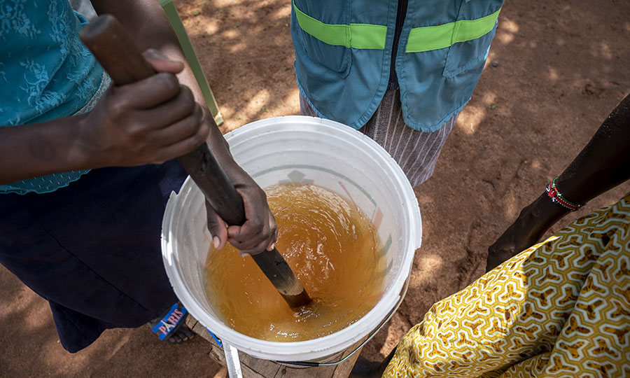 Water being purified in Kenya. In January 2024, Zambia experienced a deadly cholera outbreak.