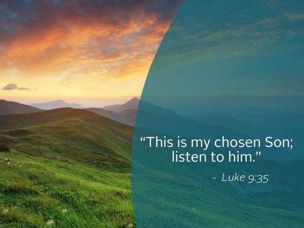 Weekly Reflection graphic featuring quote from the bible. Today we practice reflection during Lent.