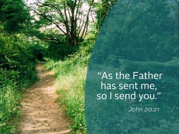 WR Image June 8 2025 Weekly Reflection Image featuring quote from the Gospel. We reflect on uncertainty today.