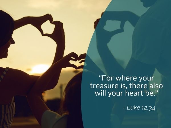 Weekly reflection image featuring quote from the bible. Today we reflect on investing in connection.