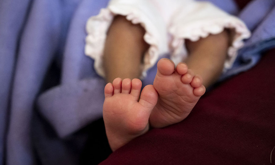Baby-feet-CMMB-south-sudan A closeup image of baby feet.