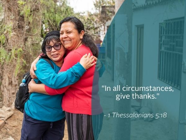 Weekly reflection featuring quote from the bible. Today we reflect on our blessings.