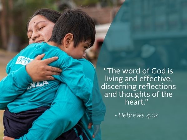 WR Image Oct 19 2025 Image featuring quote from the gospel. Today we reflect on the strength in prayer.