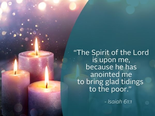 Weekly reflection image featuring quote from the bible. Today, we reflect on miracles.