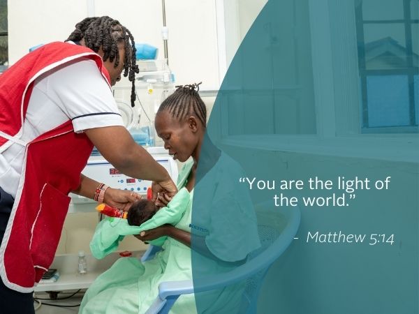 Weekly Reflection image featuring quote from the bible.