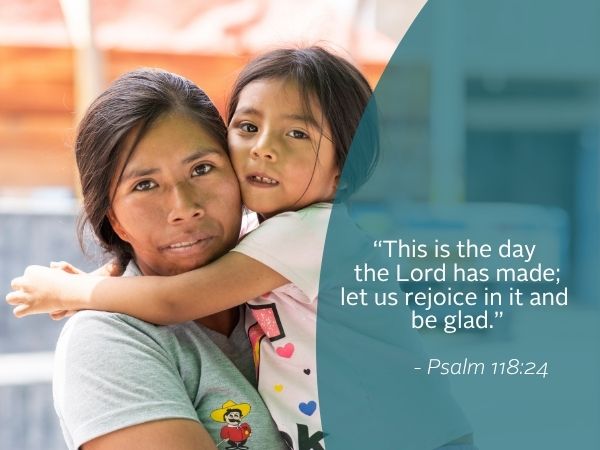 Weekly Reflection Graphic featuring quote from the gospel.