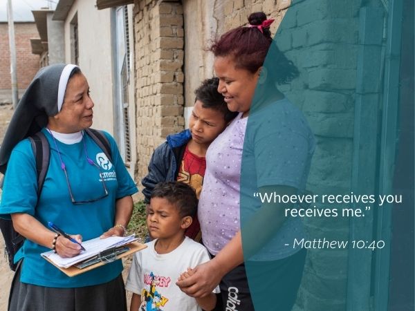 Weekly Reflection graphic featuring a quote from the bible.