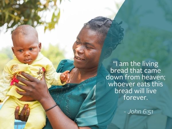 Weekly Reflection image featuring quote from the bible.