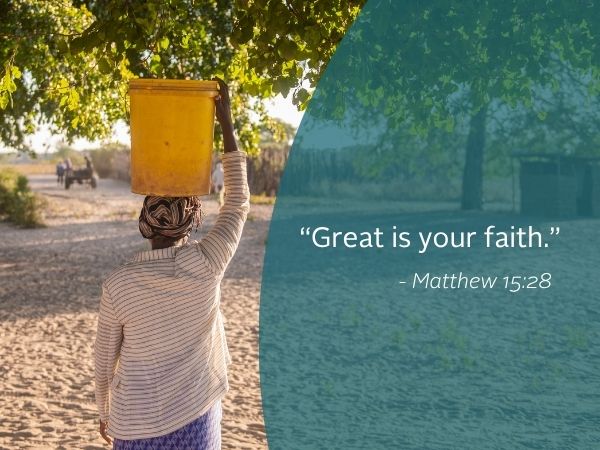 Weekly reflection featuring quote from the bible.