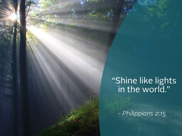 Weekly Reflection Image featuring a quote from the bible.