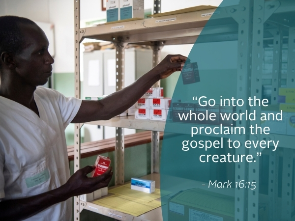 Weekly reflection image featuring quote from the bible.
