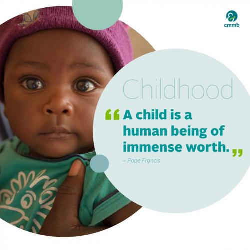 Pope Francis quote_Childhood_A child is a human being of immense worth