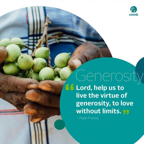 Pope Francis quote_Generosity_Lord help us to live the virtue
